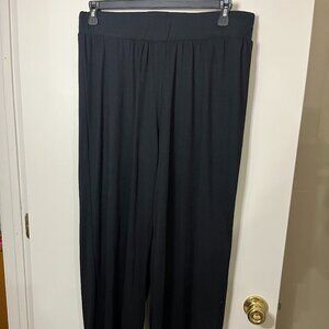 Just Be Black Knit SKU 2303717 Women's Pants Size 1X Wide Leg Elastic Waist